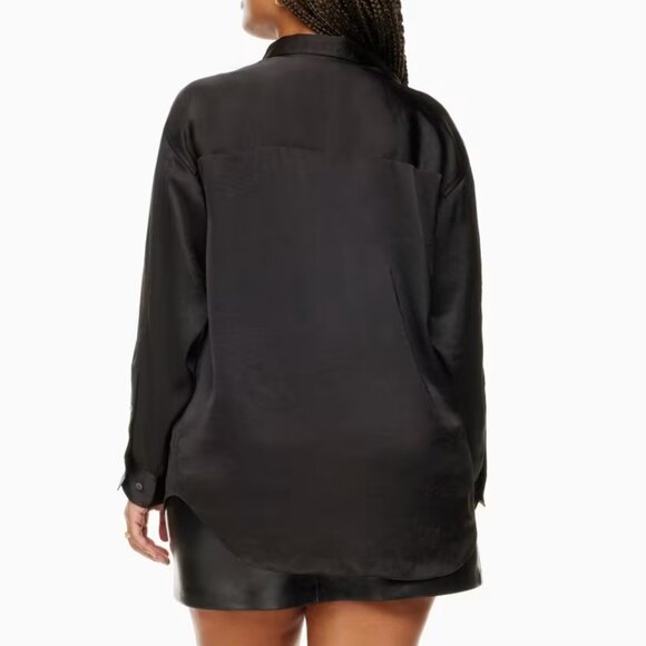 NWT Gold/Brown Size Small Wilfred Relaxed Shirt - Picture 8 of 9